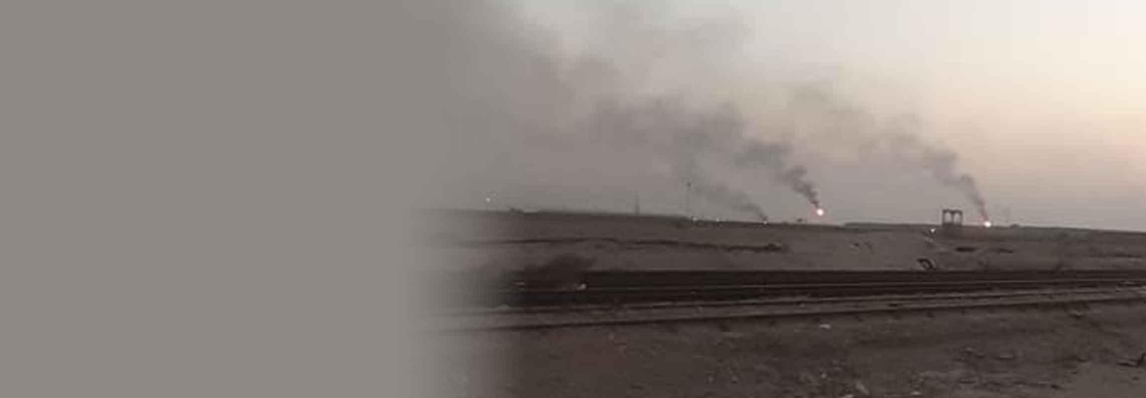 rumaila oil field gas flaring basra iraq